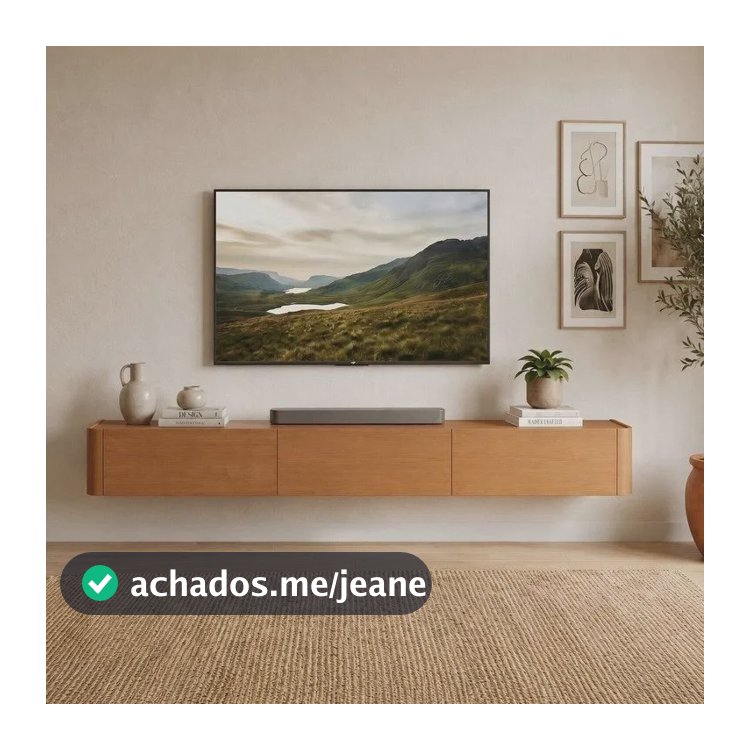 Rack Suspenso Para Tv Ate 75 Polegadas 3 Gavetas 180cm Oslo Naturalle