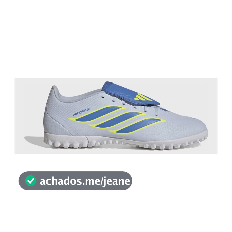 Chuteira Society Masculina Predator Club adidas Azul 41 Br
