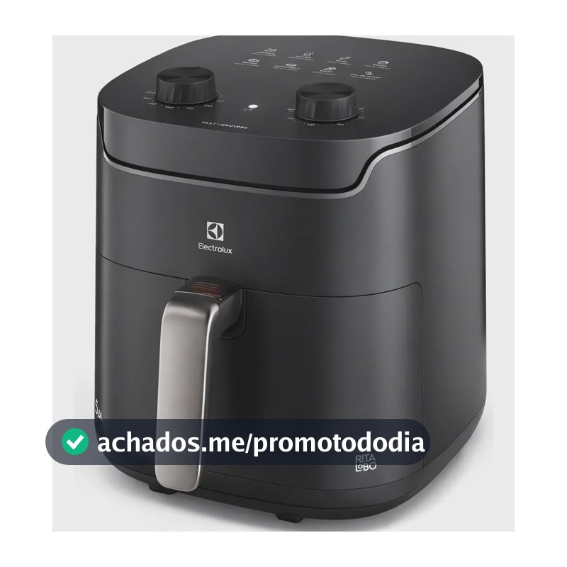 Fritadeira Elétrica Electrolux 5,6l 1400w Eaf40 Efficient 110v Tecnologia Air Cooking 360° Grafite Lançamento