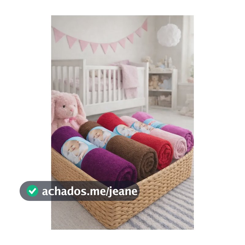 Kit 3 Mantas Bebê Soft Lisas 90x90 Macias Quentinhas Premium Para Menina Lisa