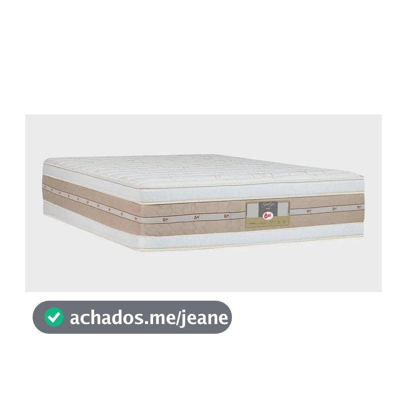 Colchão Castor Queen Pocket Silver Star Air Double 158x198 Bege