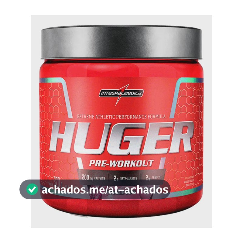 Pré Treino Huger Bubble Gum Pote Com 320g Integralmédica