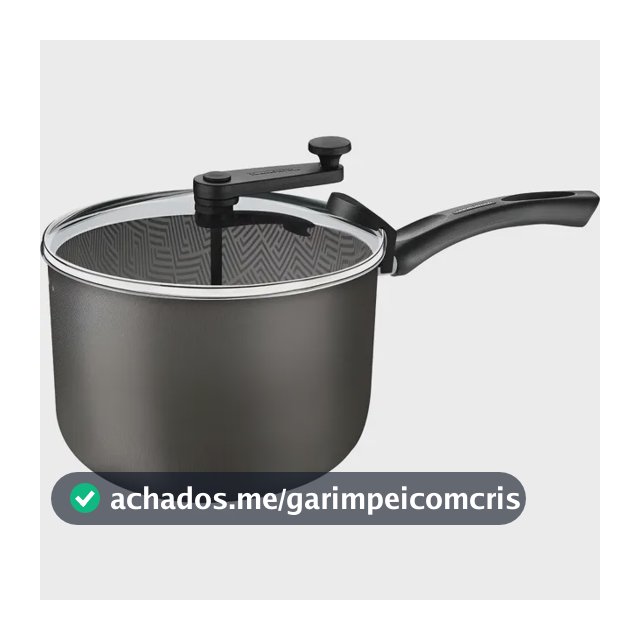 Pipoqueira Tramontina Antiaderente Paris 22cm 4,8l Chumbo Cor Alumínio