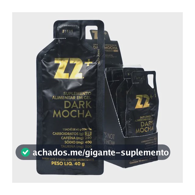 Suplemento em gel Z2 Performance Energy + Dark Mocha Double Carboidratos x 40g 10 un