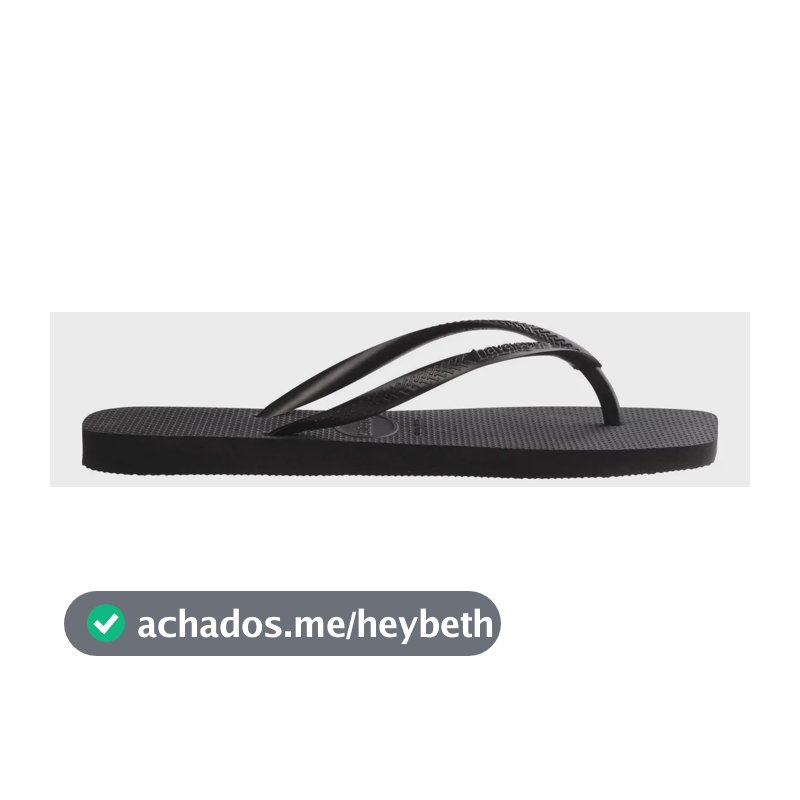 Chinelo Havaianas Dual Branco Liso 41/42