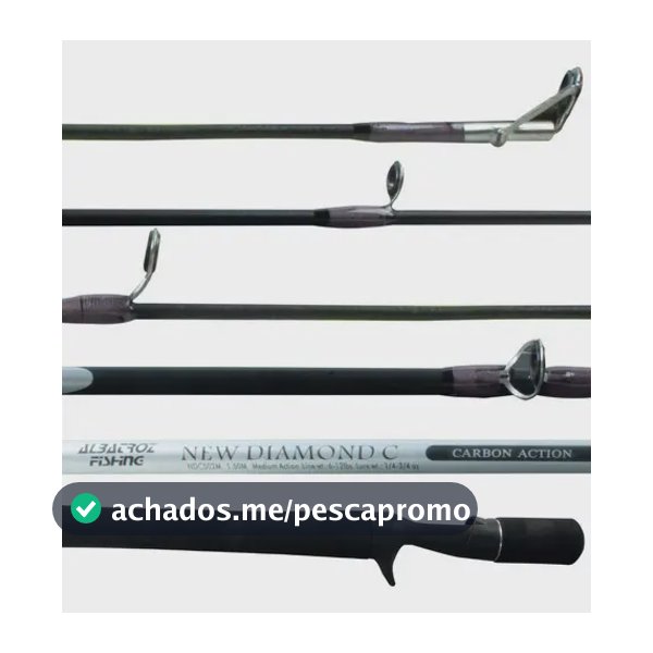 Vara Pesca Carretilha Albatroz New Diamond Carbono 1,50m