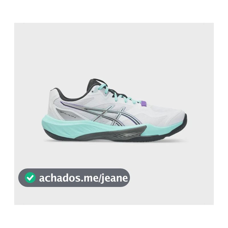 Tênis Asics Sky Elite Ff 4 Masculino Branco E Roxo Indoor Branco E Roxo 40 Br