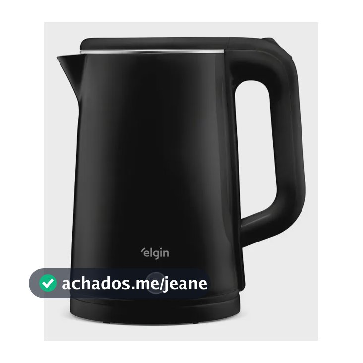 Chaleira Elétrica Elgin Slim 1,8L 1.500W cor preto sem Fio Desligamento Automático