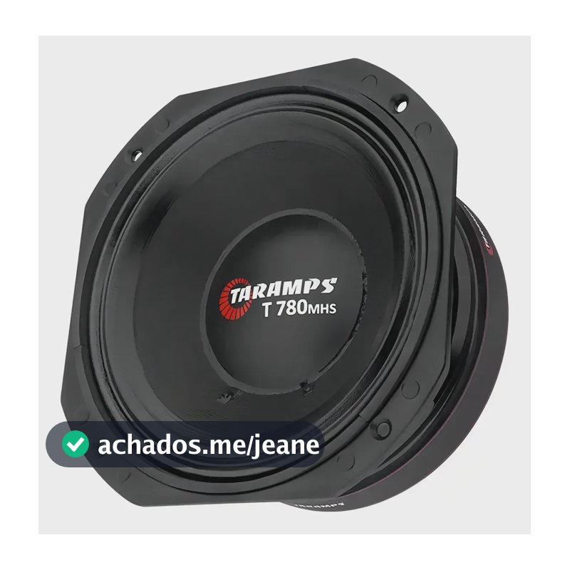 Médio Grave Taramps T780 Mhs Woofer 390w Rms 8 Polegadas Preto