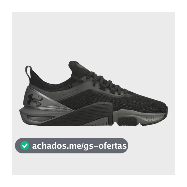 Tênis Academia Treino Unissex Tribase Cross 2se Under Armour Preto E Grafite Liso 41 Br