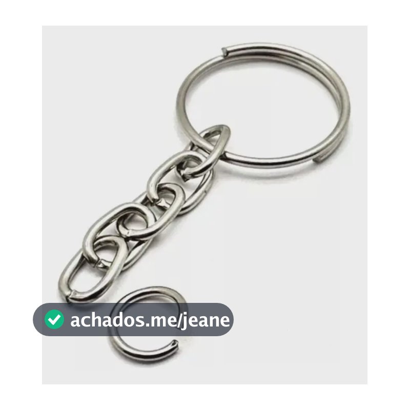 1.000 Pçs Argolas Para Chaveiro C/ Corrente - 19mm Niquel E6 Prateado