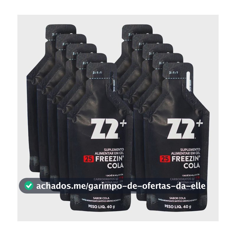 Suplemento em gel Z2 Performance Z2 Gameday Carboidratos Energy + Freezin Cola x 400g 10 un