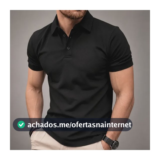 Camisa Gola Polo Masculina Pique Premium Algodão Confortável