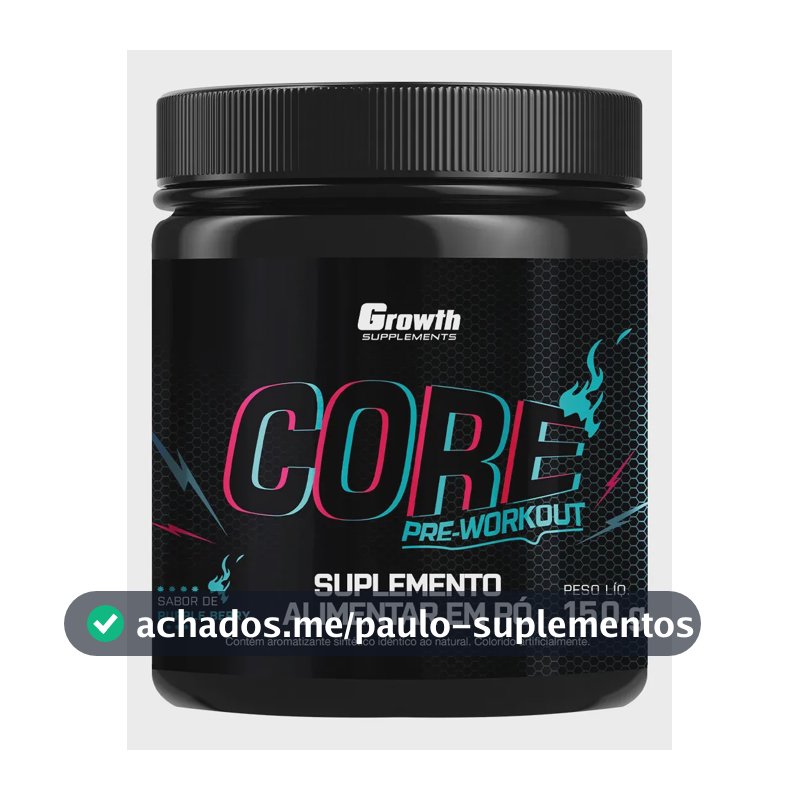 Pré Treino Core 150g Growth Supplements Purple Berry