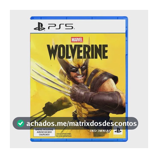 Jogo Marvel's Wolverine Para Playstation 5 (físico)