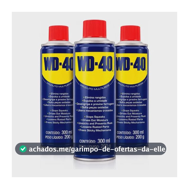 3 Und Wd40 Spray Produto Multiuso Lubrifica Desengripa 300ml