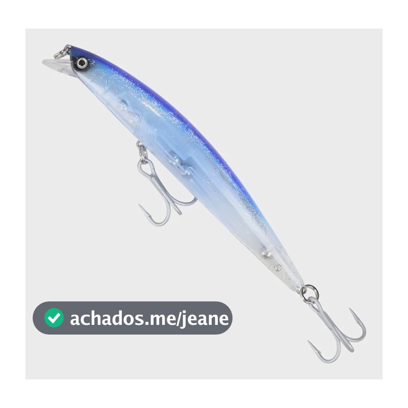 Isca Artificial Floating Sea Fishing 15 cm Azul com Som e Proteção UV