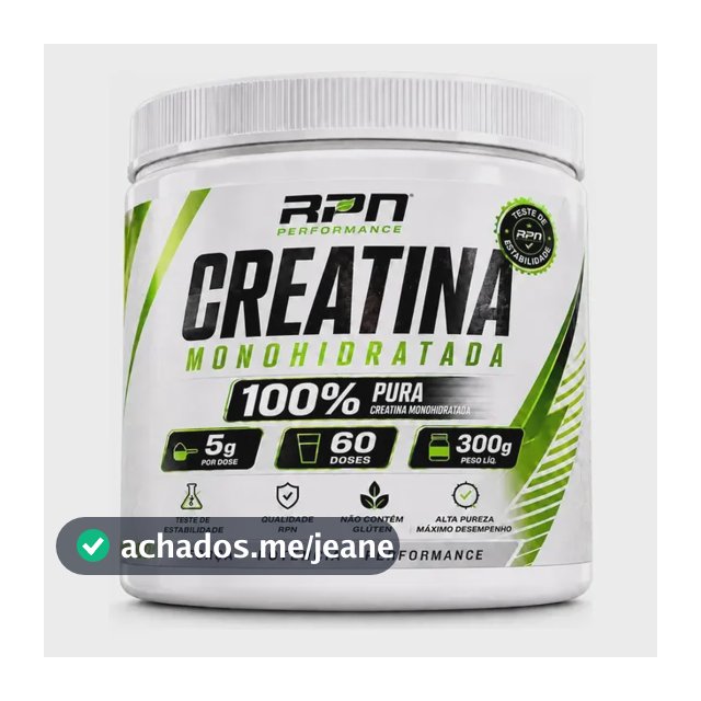 Creatina Monohidratada 300g Pó Growth Rpn