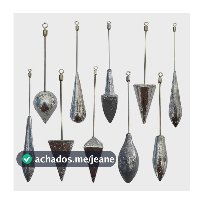 Kit Chumbada Pesca Praia Haste Inox Destorcedor Competição