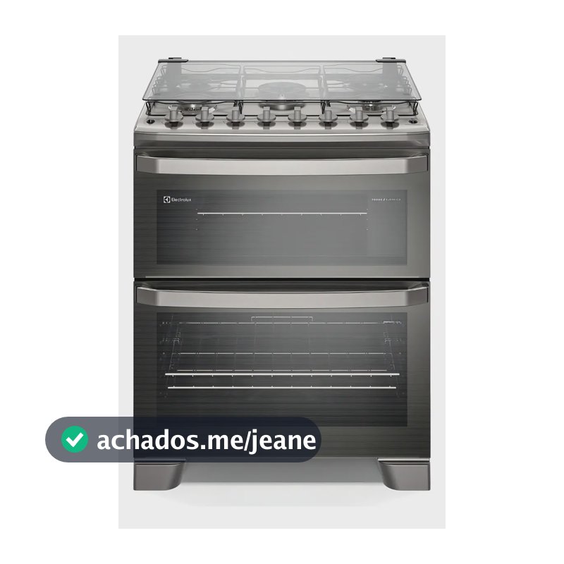 Fogão 5 bocas Electrolux Cinza Experience 2 Fornos, PerfectCook360 e Tripla Chama FE5DC