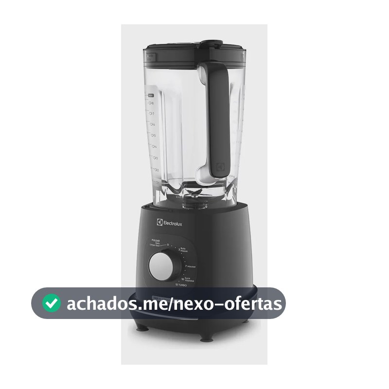 Liquidificador Electrolux 1300W de Potência com 3.2 Litros de Capacidade 12 Velocidades 6 Lâmina TriForce e Pés Antiderrapantes EBL1300 - Preto
