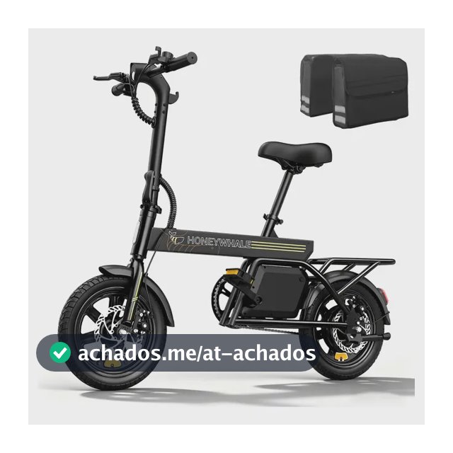 Honeywhale B20 Bicicleta Elétrica, 440w-35km-25km/h-120kg, Scooter Motor-ebike-adulto-bike-autonomia-velocidade Máxima-carga-honey Whale-fat-dobravel, 14 Aro, Freios A Disco Dianteiros E Traseiros