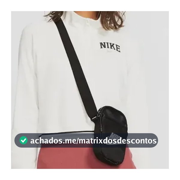 Bolsa Transversal Nike Heritage Preta Preto