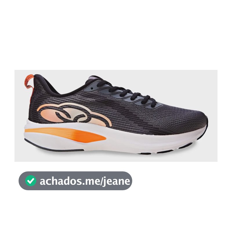 Tênis Esportivo Masculino Voa 2 Olympikus Cinza Liso 34 Br