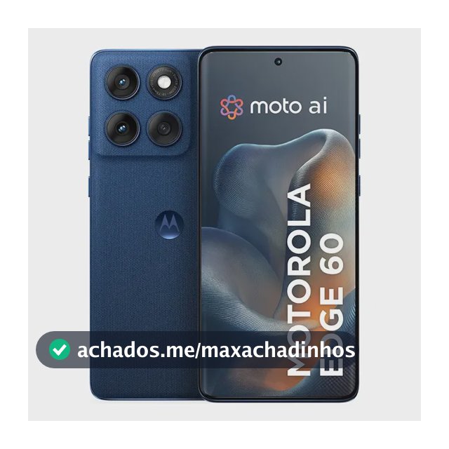 Smartphone Motorola Edge 60 5g - 512gb 12gb Ram+12gb Ram Boost, Tela Quad-curve Moto Ai 50mp Sony Camera Ultrarresistencia Militar Ip68 + Ip69 - Azul Marinho