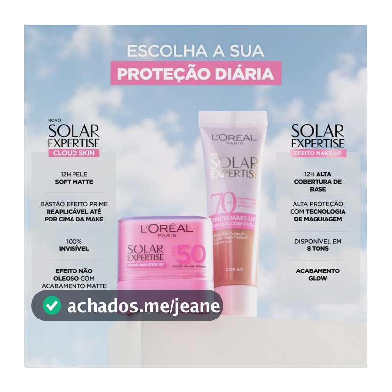 Protetor L'oréal Paris Solar Expertise Bastão Fps 50