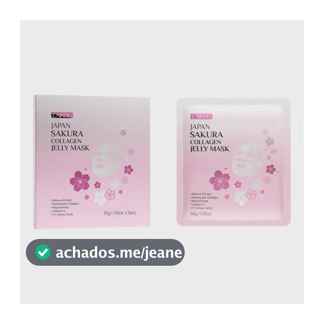 Máscara Facial Jelly Colágeno Sakura Laikou 5un Normal
