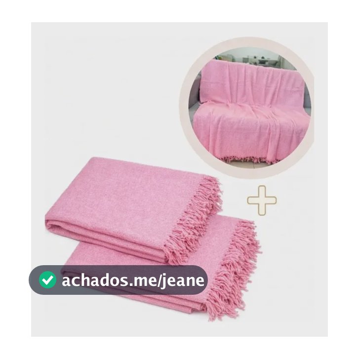 Kit 2 Mantas De Sofá 210x120cm Capa Protetora 100% Algodão