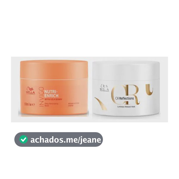 Wella Professionals Kit Mascaras Invigo Nutri-Enrich, Oil Reflections (2 Produtos)