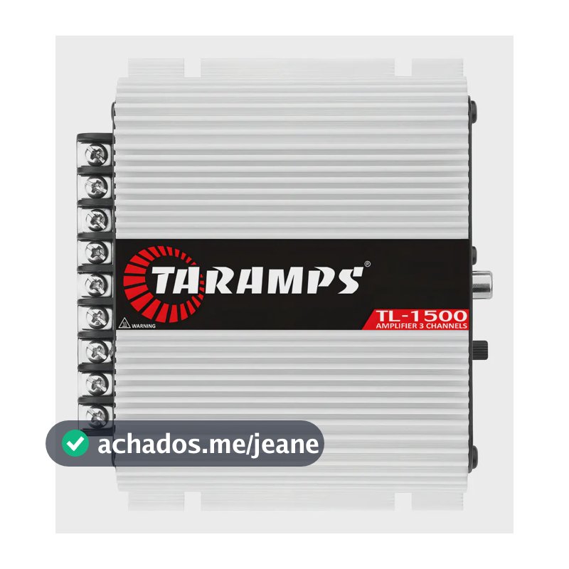 Modulo Taramps TL 1500 3 Canais Amplificador Caixa Trio Som Automotivo 390 w Rms