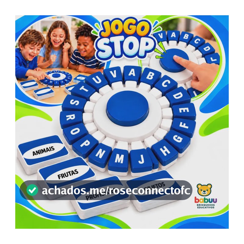 Jogo Stop De Palavras Adedonha Educativo Infantil Interativo Familia Adultos E Crianças Babuu Brinquedos Educativos