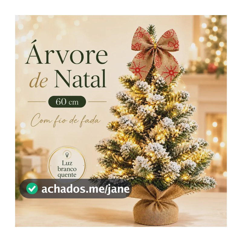 Árvore De Natal De Mesa Luxo Decorada Cheia Pinheiro Premium Tradicional Nevado Enfeitado Enfeite Decoração Natalina - Petite Flô