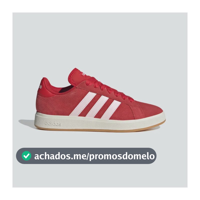 Tênis Feminino Grand Court Base 00s adidas Betsca/clpink/owhite Liso 37 Br