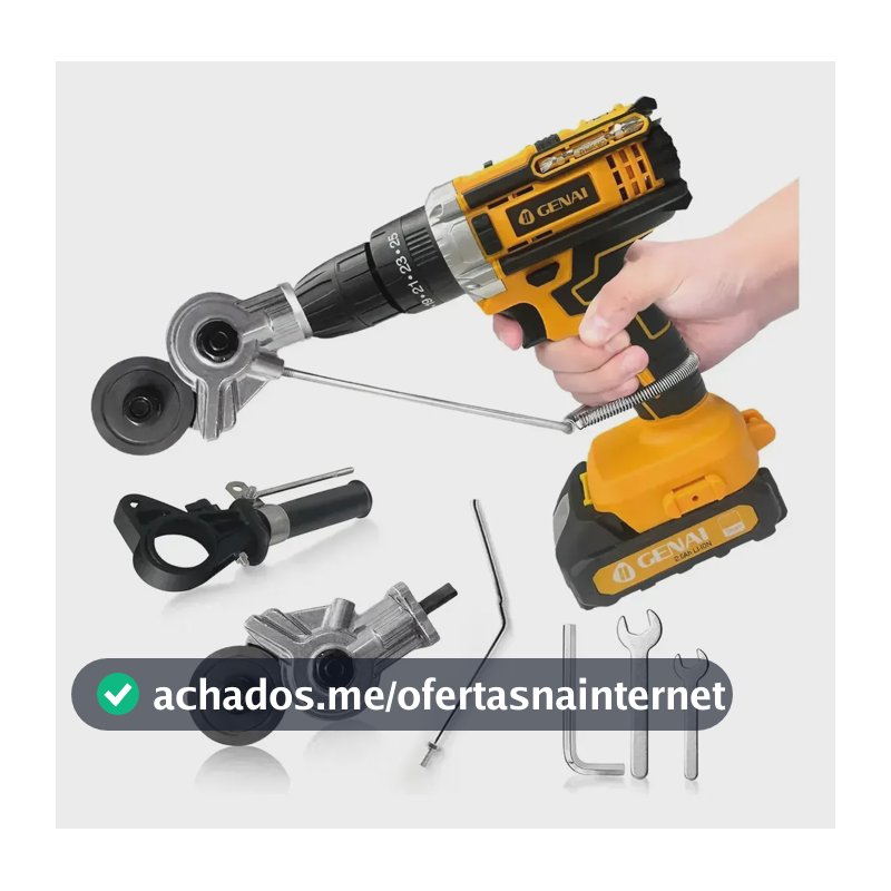 Kit de Acessórios para Parafusadeira com Adaptador para Cortar Chapa e Adaptador para Parafusadeira, Para Parafusadeira