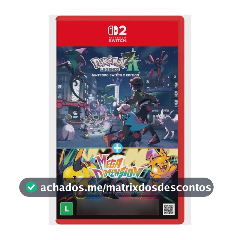 Pokémon Legends Z-a + Mega Dimension Switch 2 Mídia Física