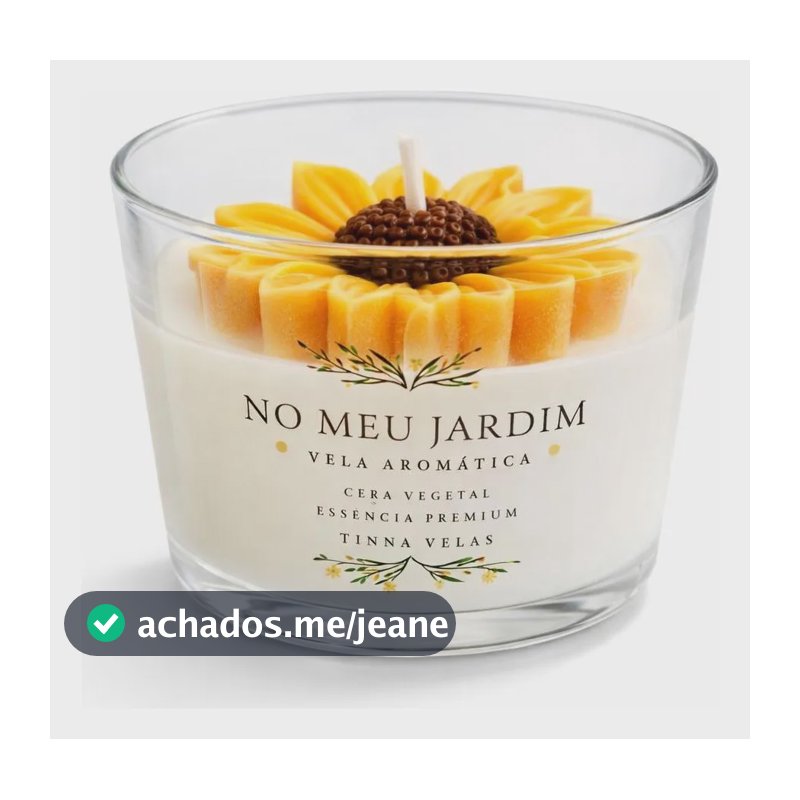 Vela Aromática De Girassol Perfumada 90 Ml
