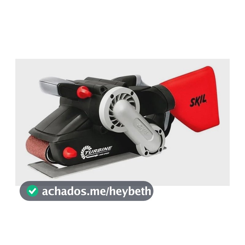 Lixadeira de banda Skil 7640 preta e vermelha 900W
