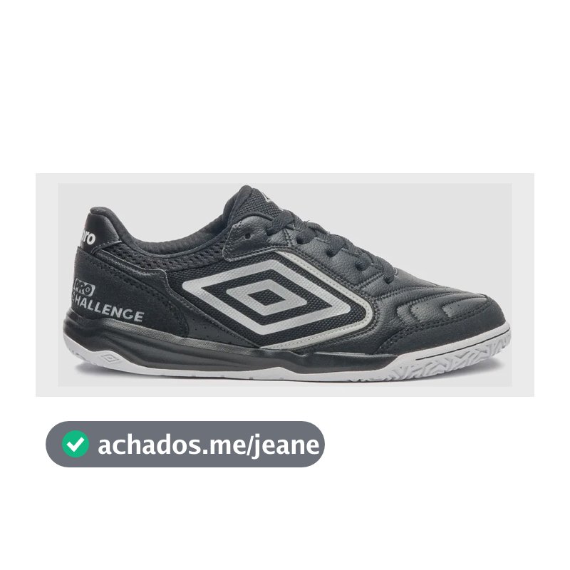 Chuteira Futsal  Pro Challenge Uptake Preto/cinza/branco 42 Br