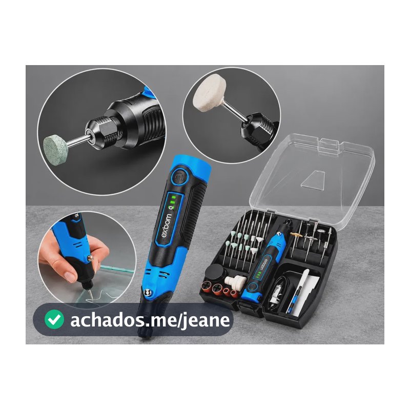 Miniretífica Portátil Multifuncional Exbom Profissional 127/220v 17000 W