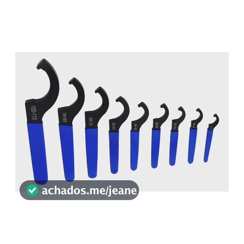 Conjunto De 9 Chaves De Ajuste Para Amortecedores Coilover Azul