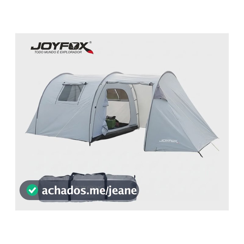 Barraca Camping Túnel Para Motocicleta Familiar 5/8 Pessoas Impermeável 3000 Mm Acampamento Joyfox 430230145cm