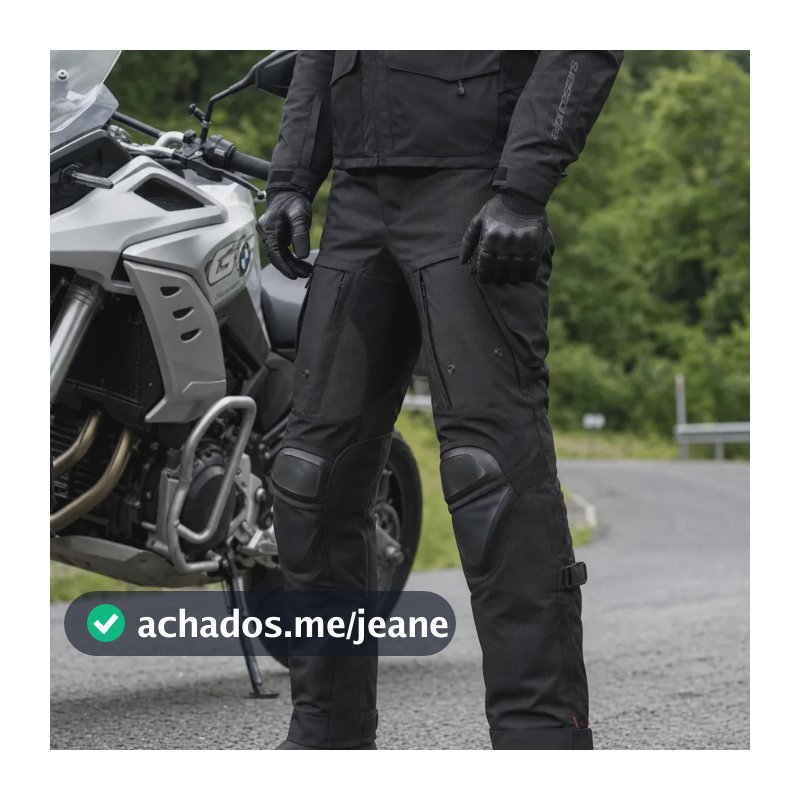 Calça Moto Alpinestars Halo Drystar Impermeável Street Preto L
