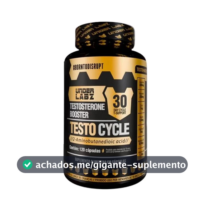 Suplemento Under Labz Suplemento Alimentar Testo Cycle en cápsula sabor sem sabor de 120 un
