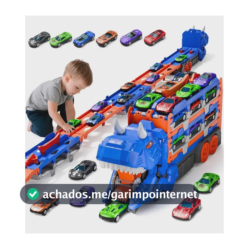 Caminhão De Engolir Dinossauro Transformável Brinquedo 7 Em 1,PENSAMENTO NERD,Presente Compatível Com Hot Wheels