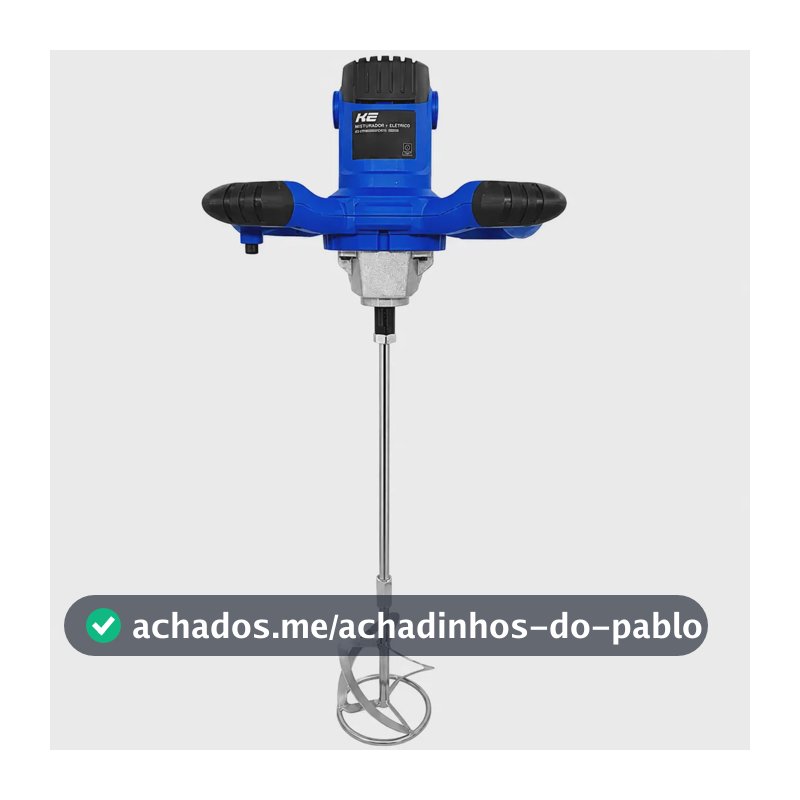 Misturador Batedor Elétrico Argamassa Tinta Gesso 1050w - K2