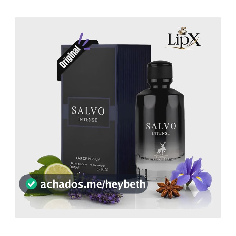 Perfume Masculino Arabe Salvo Intense 100ml Original C/ Nf